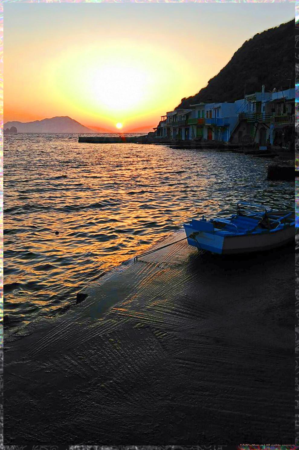 Κλήμα Μήλος ηλιοβασίλεμα - Milos Klima sunset