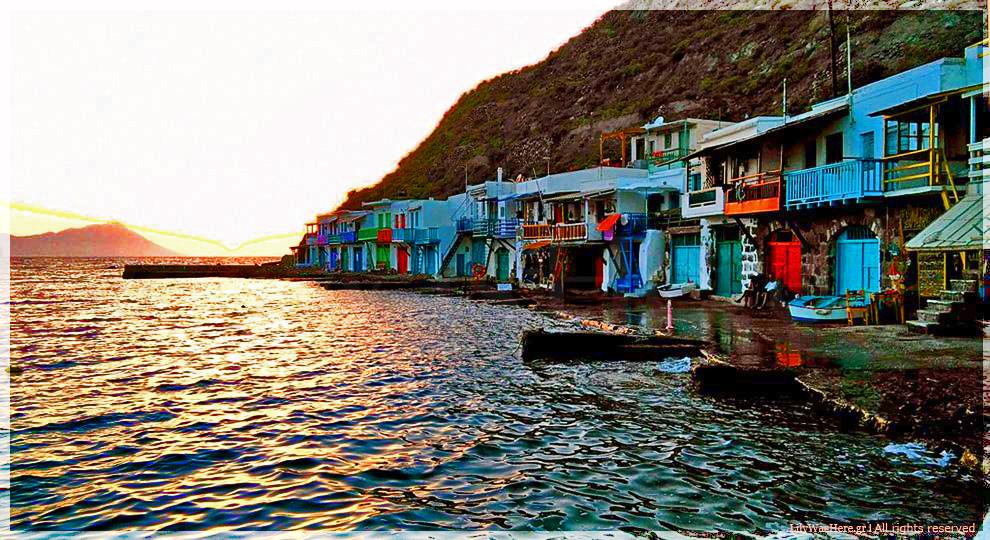 Κλήμα Μήλος ηλιοβασίλεμα - Milos Klima sunset