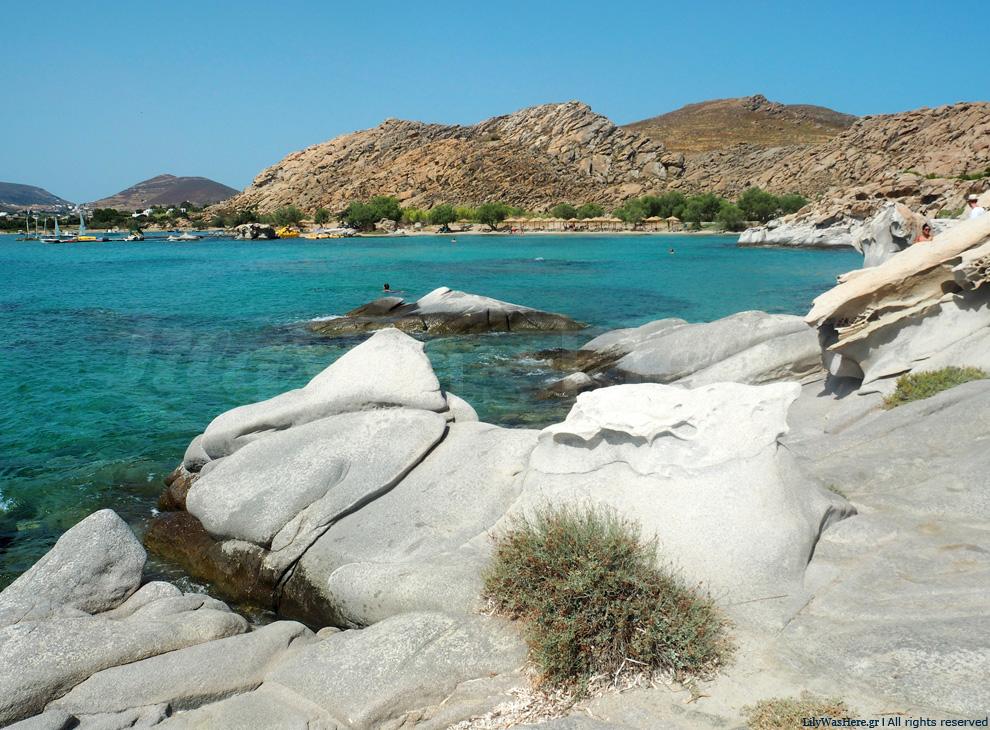 Η παραλία Κολυμπήθρες στην Πάρο