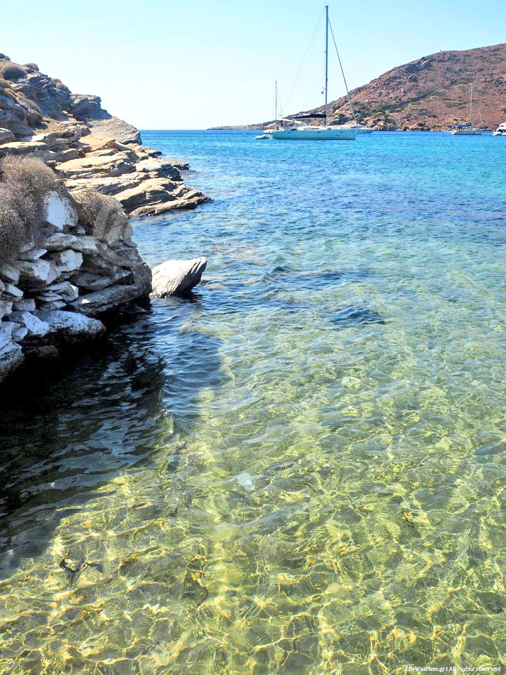 Παραλία Κολώνα Κύθνος -  Kolona beach Kythnos Greece,