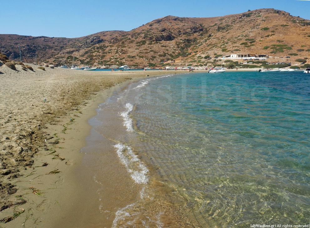 Παραλία Κολώνα Κύθνος -  Kolona beach Kythnos Greece,