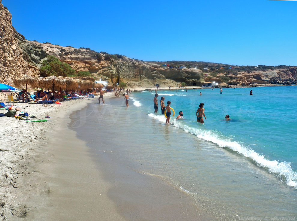 Φυριπλάκα παραλία Μήλος - Milos Firiplaka beach