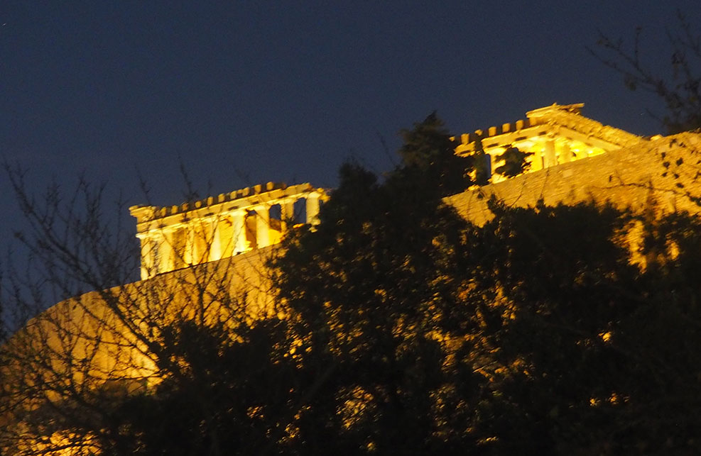 Acropolis, Athens at night