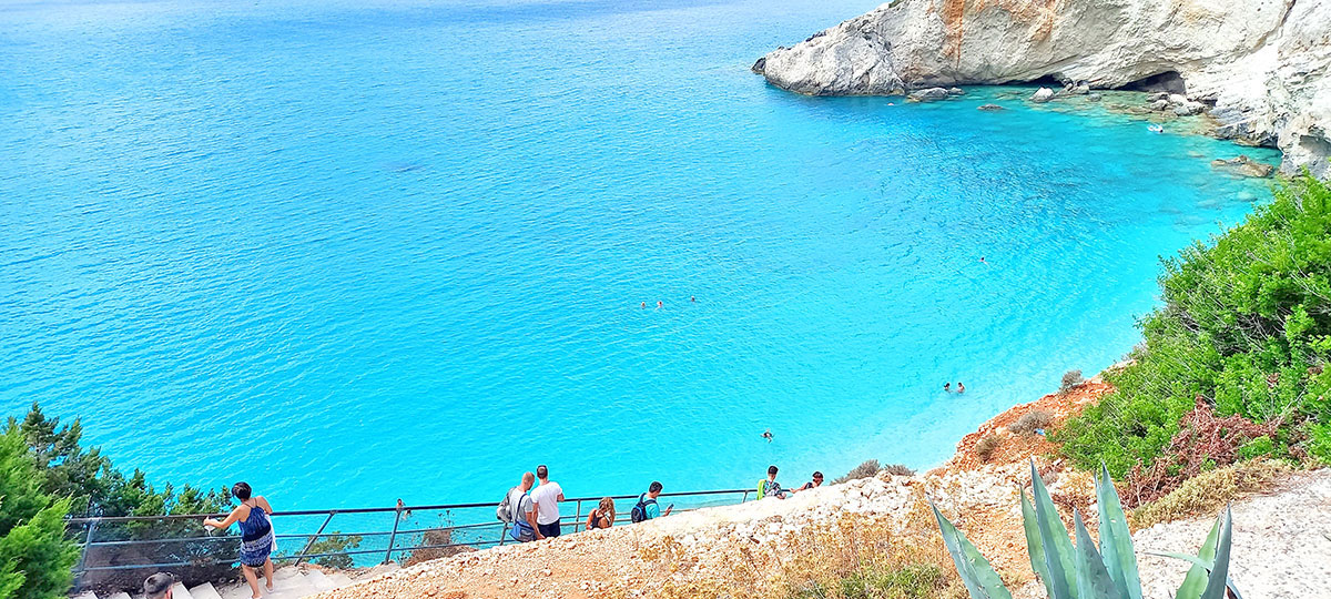 Πόρτο Κατσίκι Λευκάδα, Λευκάδα παραλία Πόρτο Κατσίκι - Porto Katsiki beach Lefkada, Lefkada Porto Katsiki beach