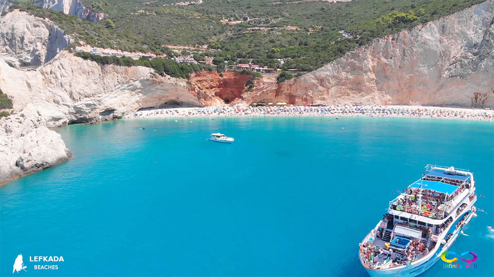 Πόρτο Κατσίκι Λευκάδα, Λευκάδα παραλία Πόρτο Κατσίκι - Porto Katsiki beach Lefkada, Lefkada Porto Katsiki beach