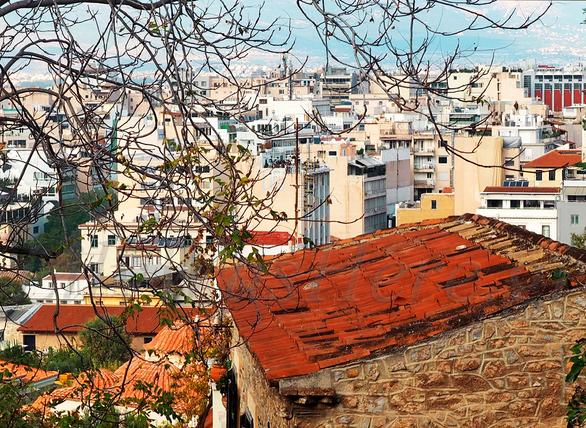 Athen's view from Plaka - Αθήνα Πλάκα