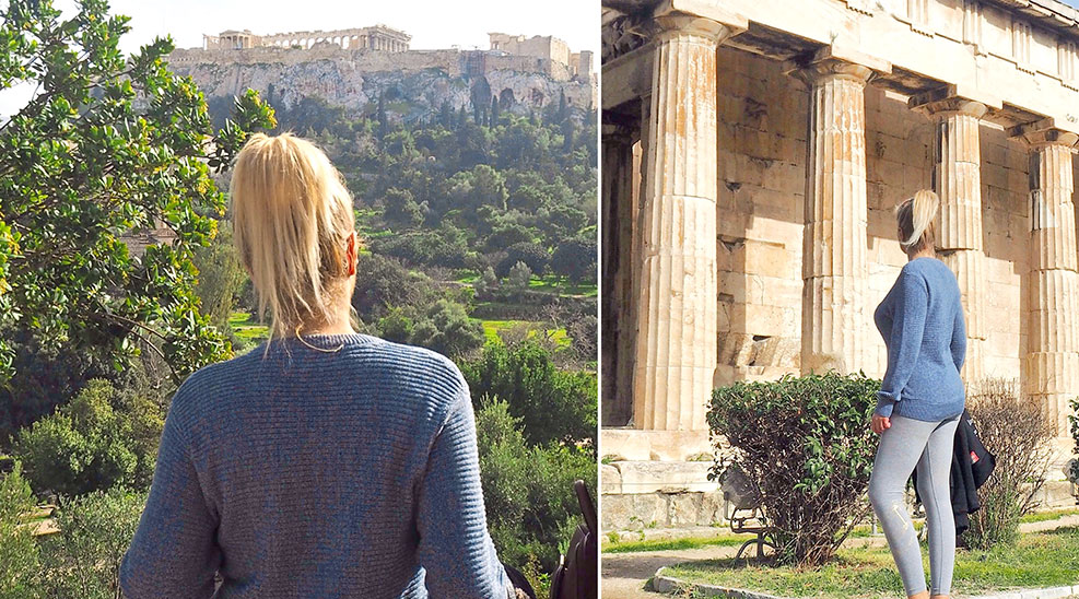 Acropolis Athens and the temple of Hephaestus