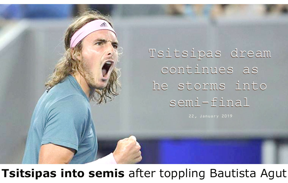 Tsitsipas to semi-final Australia open