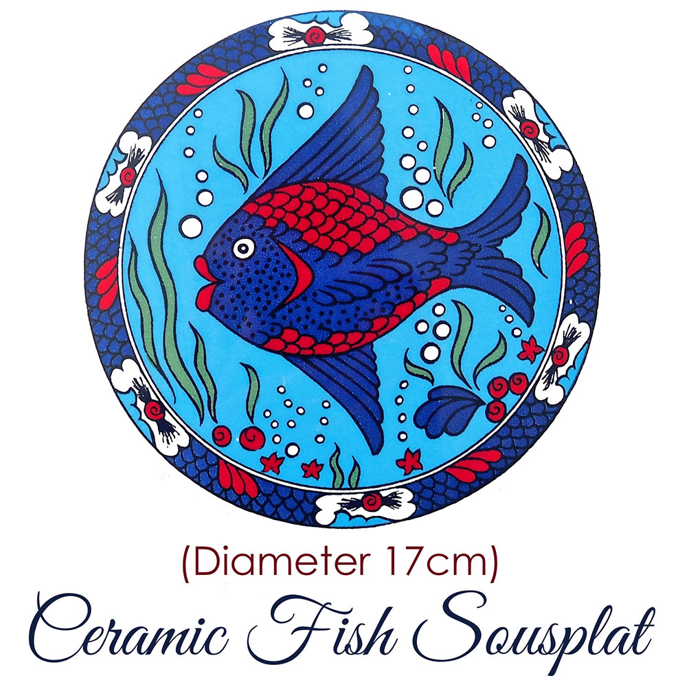 Greek Handmade Ceramic Sous Plat