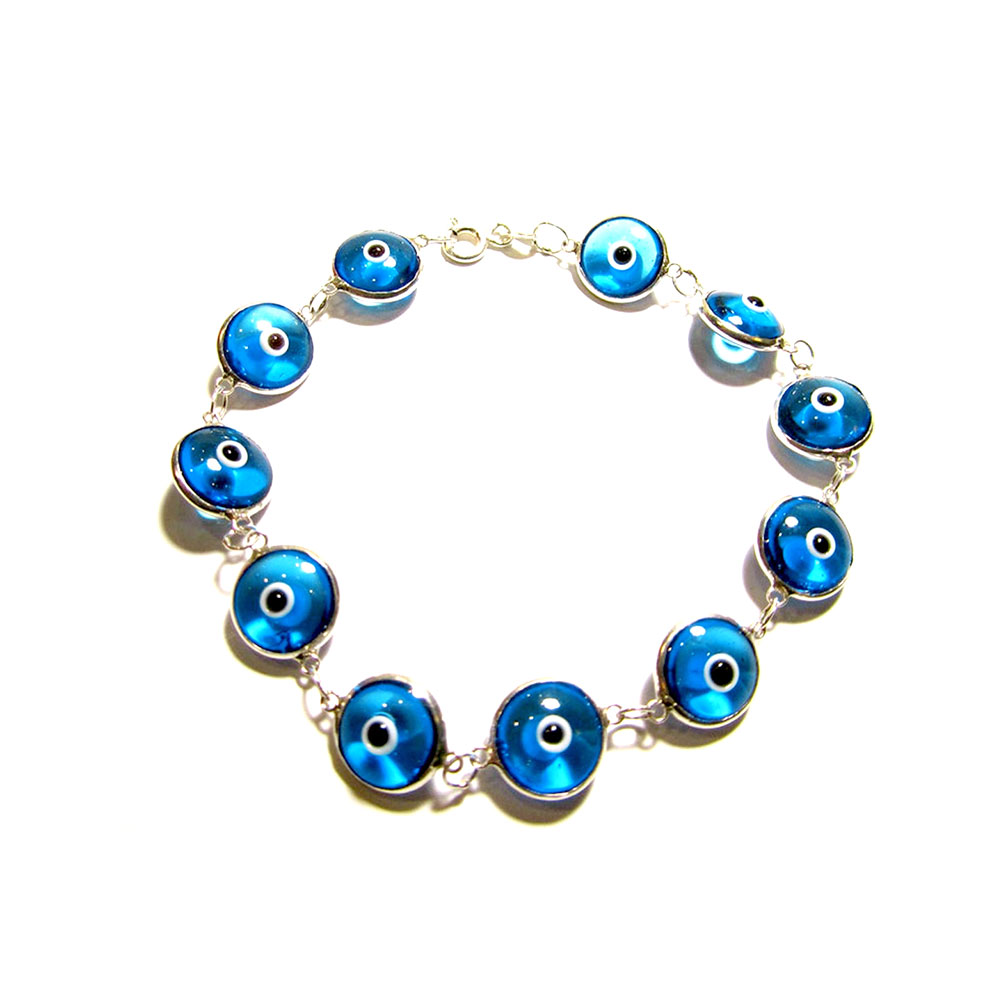 Murano Silver Eye Bracelet 10mm