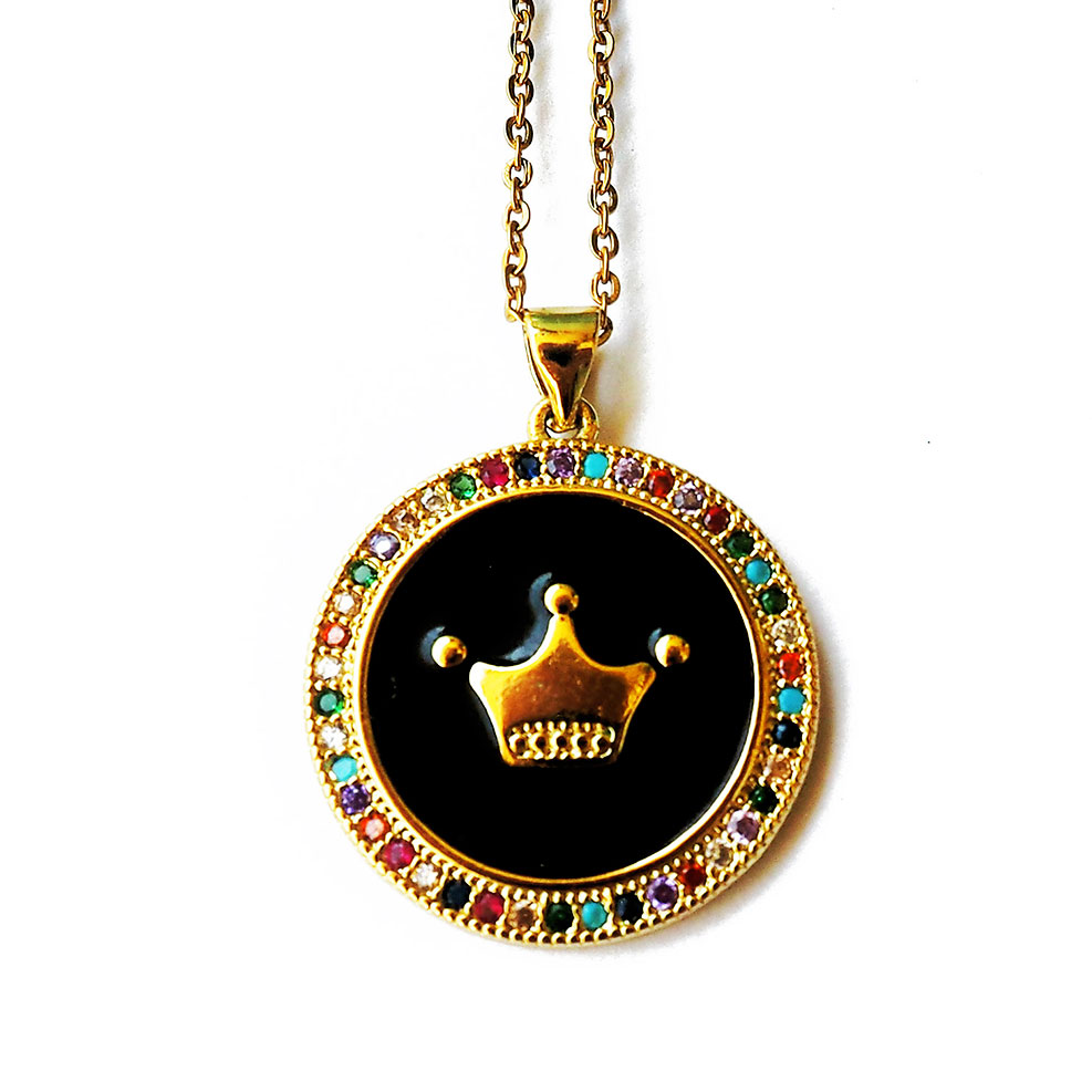 Gold Queen | Crown Necklace