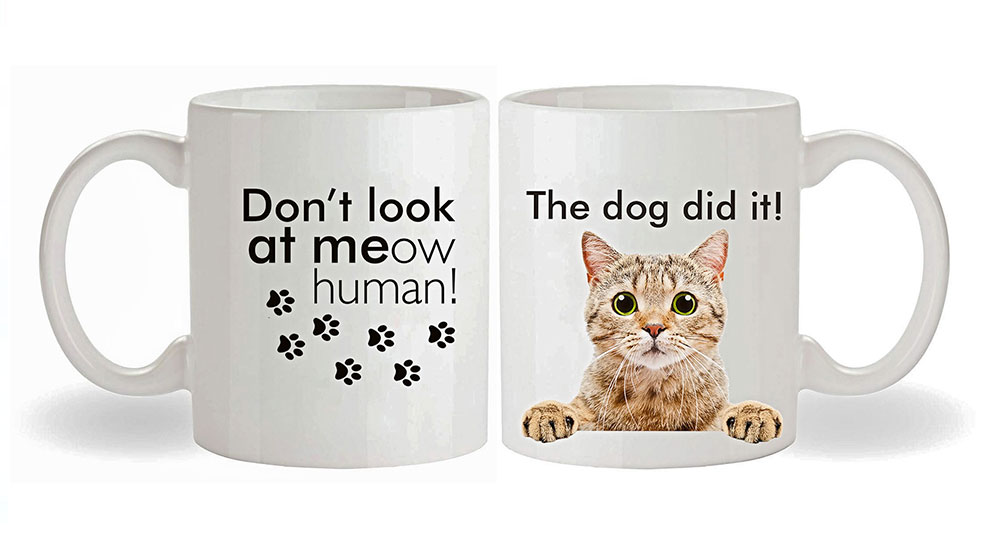 The dog did it mug design