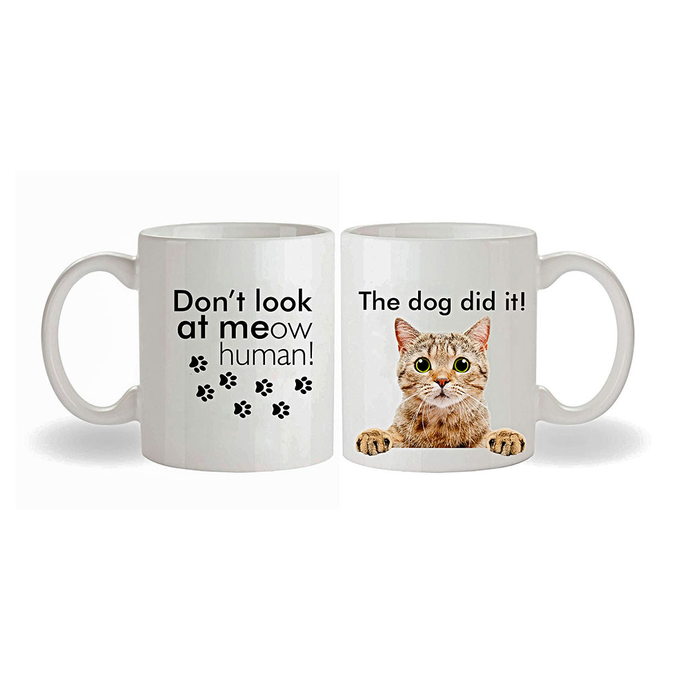 The dog did it κούπα δώρο εκτύπωση γάτες