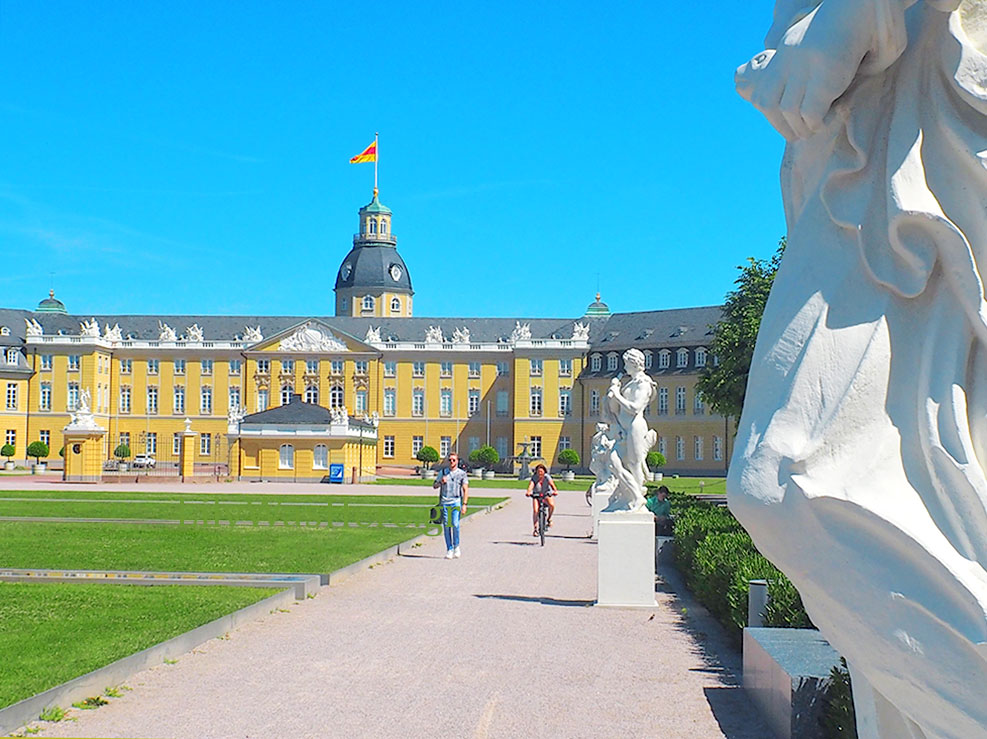 At Karlsruhe's Palace