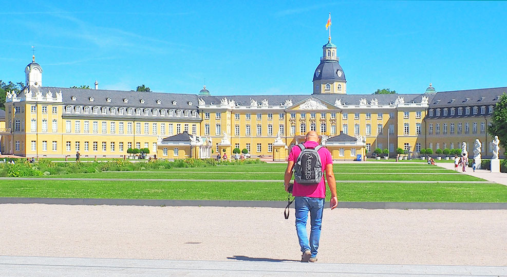 In front of Karlsruhe's Palace