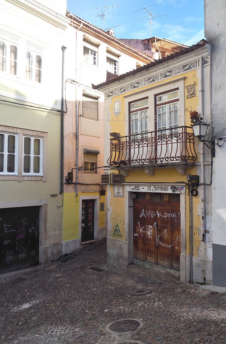Coimbra Portugal old town aley